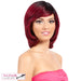 Synthetic Futura Full Wig Orchid,Black roots with burgundy