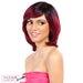 Synthetic Futura Full Wig Orchid,Black roots with burgundy