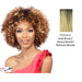 Synthetic Hair Wig Otto,Dark brown roots with a blended mix of strawberry blonde and platinum blonde