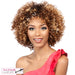 Synthetic Hair Wig Otto,Mix of dark brown, strawberry blonde, light auburn, and bright pumpkin gold