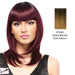 Piper Synthetic Wig,Strawberry blonde with dark auburn roots.