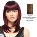 Piper Synthetic Wig,Streaked blend of medium brown, strawberry blonde, and light auburn