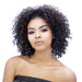Premium Quality Fiber Wig Puffy,Off black base with light auburn highlights