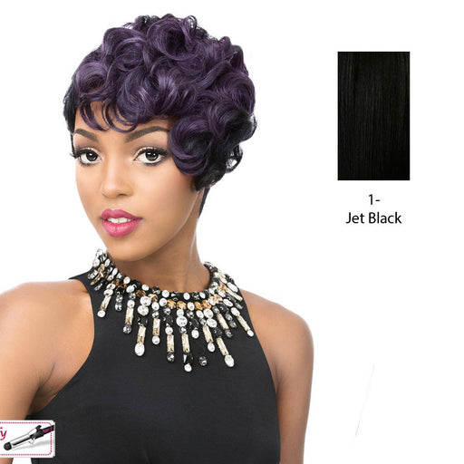 Synthetic Hair Full Wig Ricki,Black