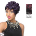 Synthetic Hair Full Wig Ricki,Off black base with deep wine top
