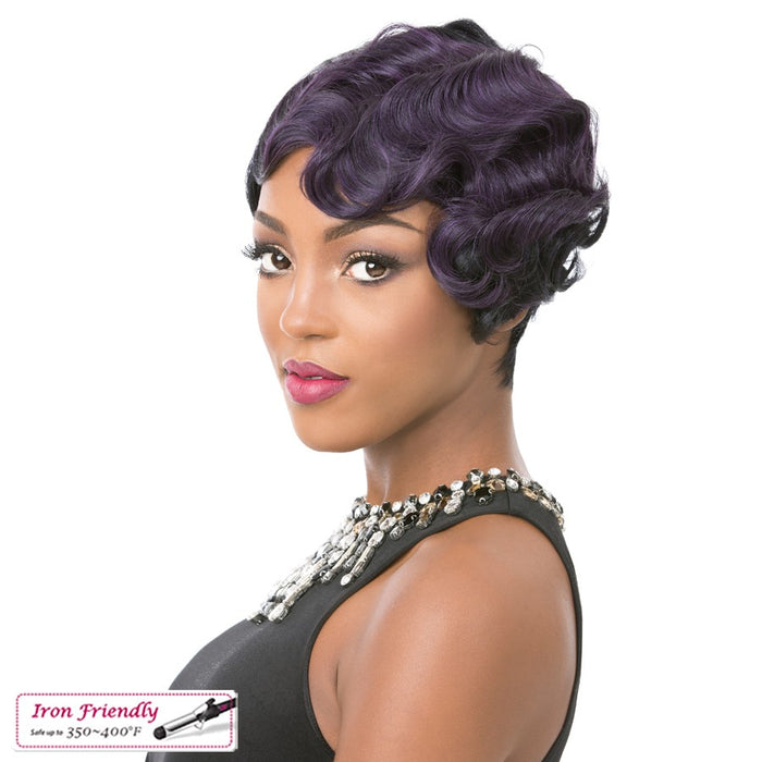 Synthetic Hair Full Wig Ricki,TTS PURPLE