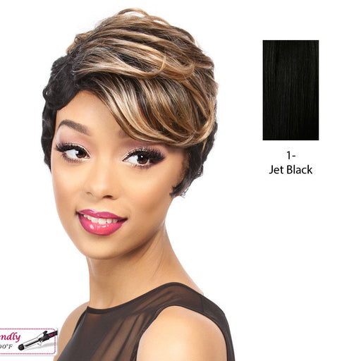 Siti Heat Friendly Synthetic Wig,Black