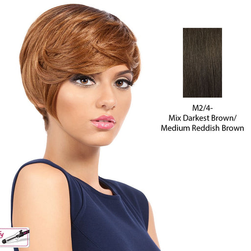 Snow Synthetic Wig,Mix of darkest brown and medium brown