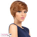 Snow Synthetic Wig,Dark brown roots with strawberry blonde