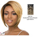Synthetic Hair Wig Storm,Two tone off black/strawberry blonde/light auburn