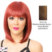 Super Star Heat Friendly Synthetic Wig,Streaked blend of medium brown, strawberry blonde, and light auburn