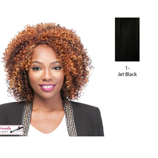 Sweetin Heat Friendly Synthetic Wig,Black