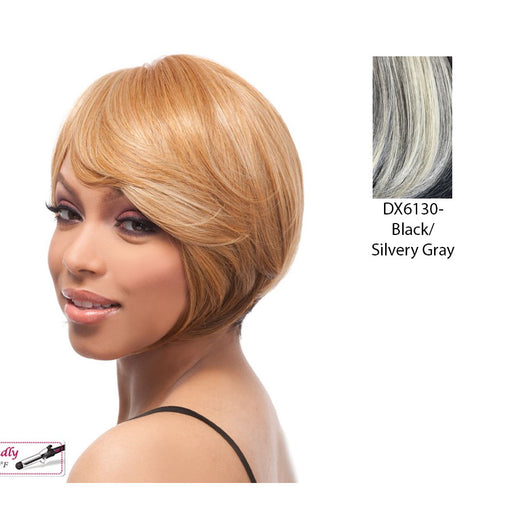Sycamore Lace Front Wig,Black base topped with silvery gray