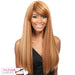 Taji Heat Friendly Synthetic Wig,Two tone frost blend of strawberry blonde and bright pumpkin layer over gold light auburn bottom