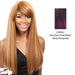 Taji Heat Friendly Synthetic Wig,Two tone frost blend of dark wine layer over deep burgundy bottom