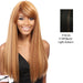 Taji Heat Friendly Synthetic Wig,Off black base with light auburn highlights