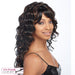 Tango Synthetic Wig,Off black base with light auburn highlights