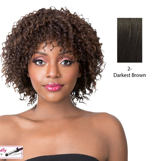 Synthetic 2020 Wig Jazzy Girl,Darkest brown