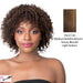 Synthetic 2020 Wig Jazzy Girl,Streaked blend of medium brown, strawberry blonde, and light auburn