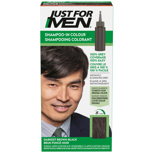 Just For Men Shampoo-in Gray Hair Color, Rich Dark, H 47