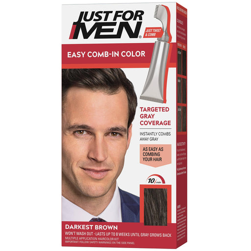 Just For Men Autostop Foolproof Haircolor, Darkest Brown, A 50
