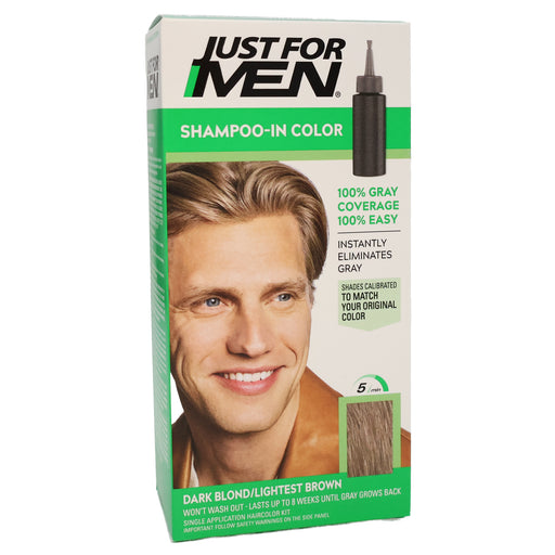 Just For Men Shampoo-in Gray Hair Color, Dark Blond/Lightest Brown, H 15