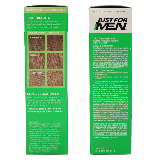 Just For Men Shampoo-in Gray Hair Color, Dark Blond/Lightest Brown, H 15