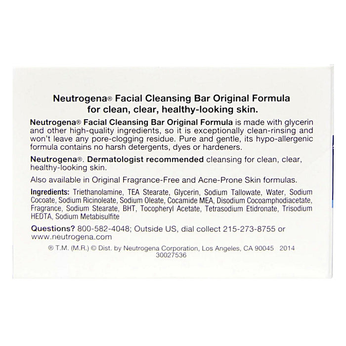 Neutrogena Original Formula The Transparent Facial Bar 3.5 Oz.