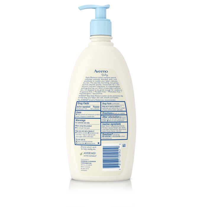 Aveeno Baby Daily Moisture Lotion, 18 oz