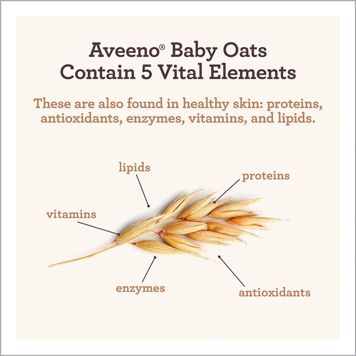 Aveeno Baby Daily Moisture Gentle Body Wash and Shampoo with Oat Extract Lightly Scented, 18 oz