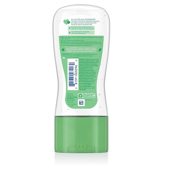 Johnson's Baby Oil Gel with Aloe Vera Vitamin E, 6.5 Oz.