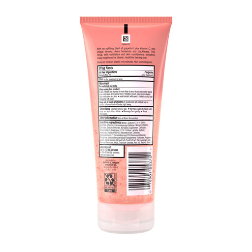 Neutrogena Oil-Free Acne Wash Pink Grapefruit Foaming Scrub, , 4.2 oz