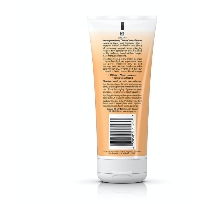 Neutrogena Deep Clean Cream Cleanser 7 Oz.