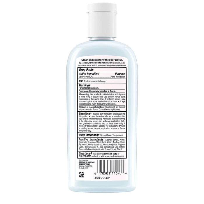 Neutrogena Clear Pore Oil Eliminating Astringent Jn22 8 Oz