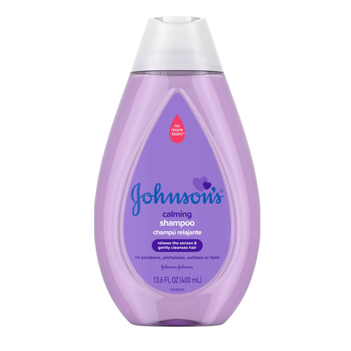 Johnson's Calming Baby Shampoo, Soothing Natural Calm Scent, Hypoallergenic, 13.6 oz