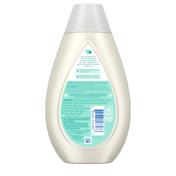 Johnson's CottonTouch Newborn Baby Wash & Shampoo, 13.6 oz