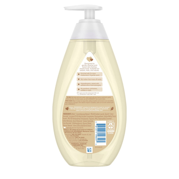 Johnson's Moisture Wash, Vanilla & Oat, Skin Nourish, 20.3 oz