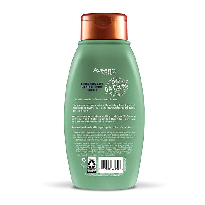 Aveeno Scalp Soothing Fresh Greens Blend Shampoo, 12 Oz