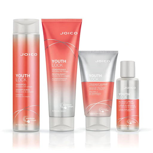 Joico YouthLock Collagen KIT, Shampoo, Conditioner,Treatment,Cream