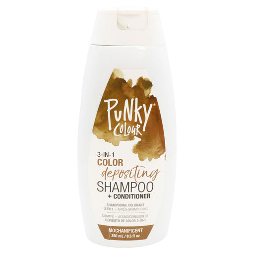 Punky Colour Mochanificent 3-IN-1 Color Depositing Shampoo and Conditioner, Mochanificent, 8.5 Oz.