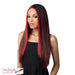 Synthetic Lace Part Wig Kahlo,FF RED WINE