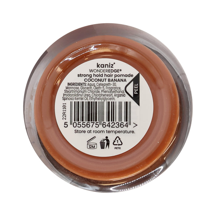 Kaniz Wonder Edge Water Based Pomade Coconut Banana 4 Oz