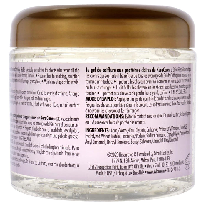 Keracare Protein Styling Gel Clear 16 Oz.