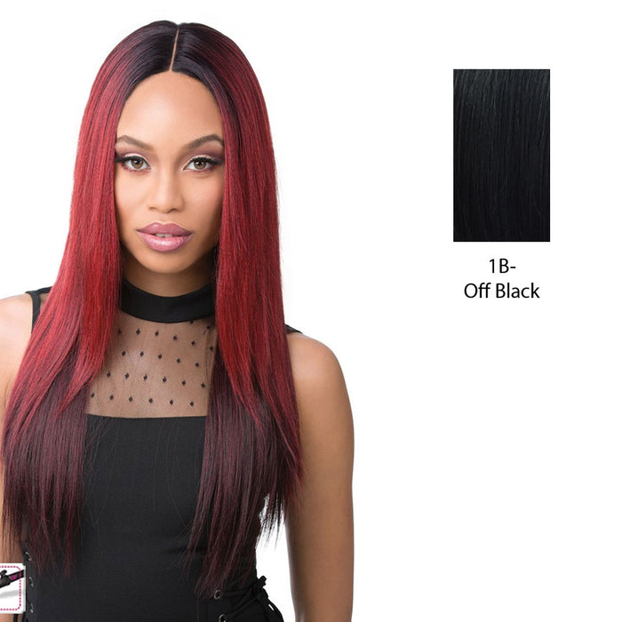 Synthetic Iron Friendly Full Wig Kelis,Off black