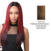Synthetic Iron Friendly Full Wig Kelis,Streaked blend of medium brown, strawberry blonde, and light auburn