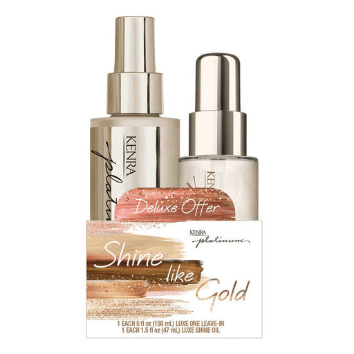 KENRA Luxe Shine Oil 1.5 oz, Leave-In 5 oz Set