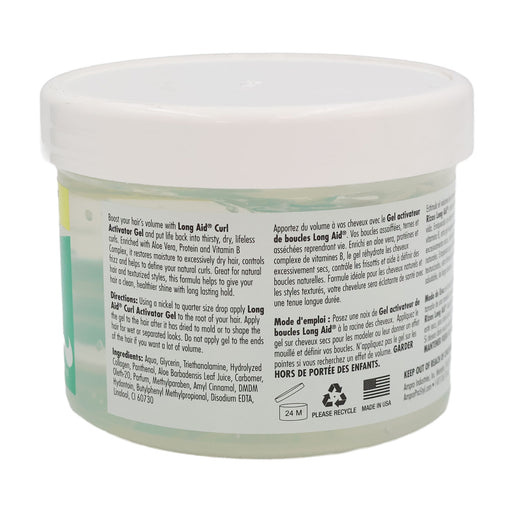 Ampro Long Aid Curl Activator Gel, Extra Dry Formula, 10.5 Oz.