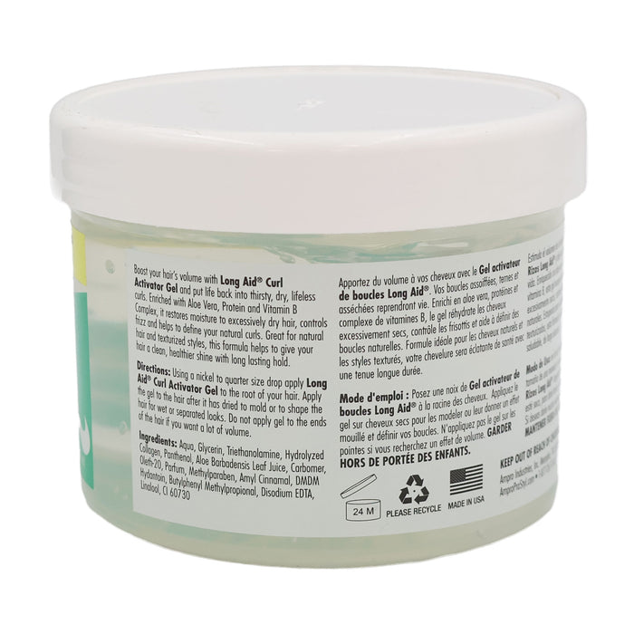 Ampro Long Aid Curl Activator Gel, Extra Dry Formula, 10.5 Oz.