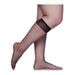 Knee Hi Stocking Queen Size Jet Black