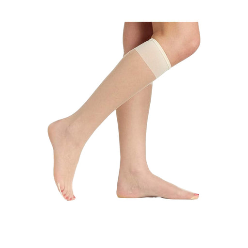 Knee Hi Stocking Off White
